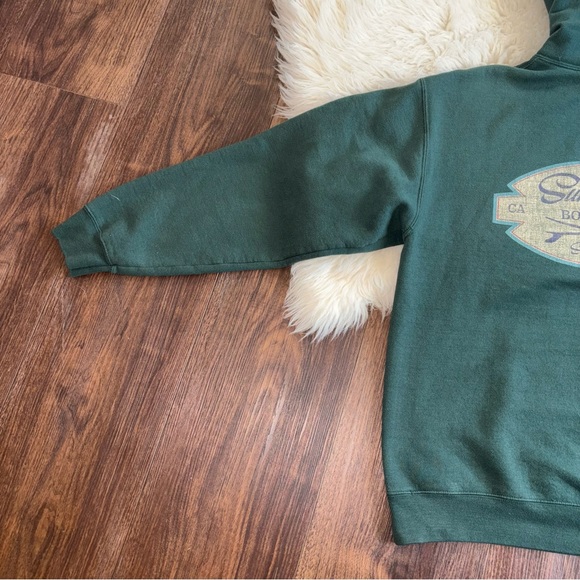 Sun ☀️ Diego Women’s Size Large Oversized Dark Green Long Sleeve Graphic Hoodie - Picture 12 of 13